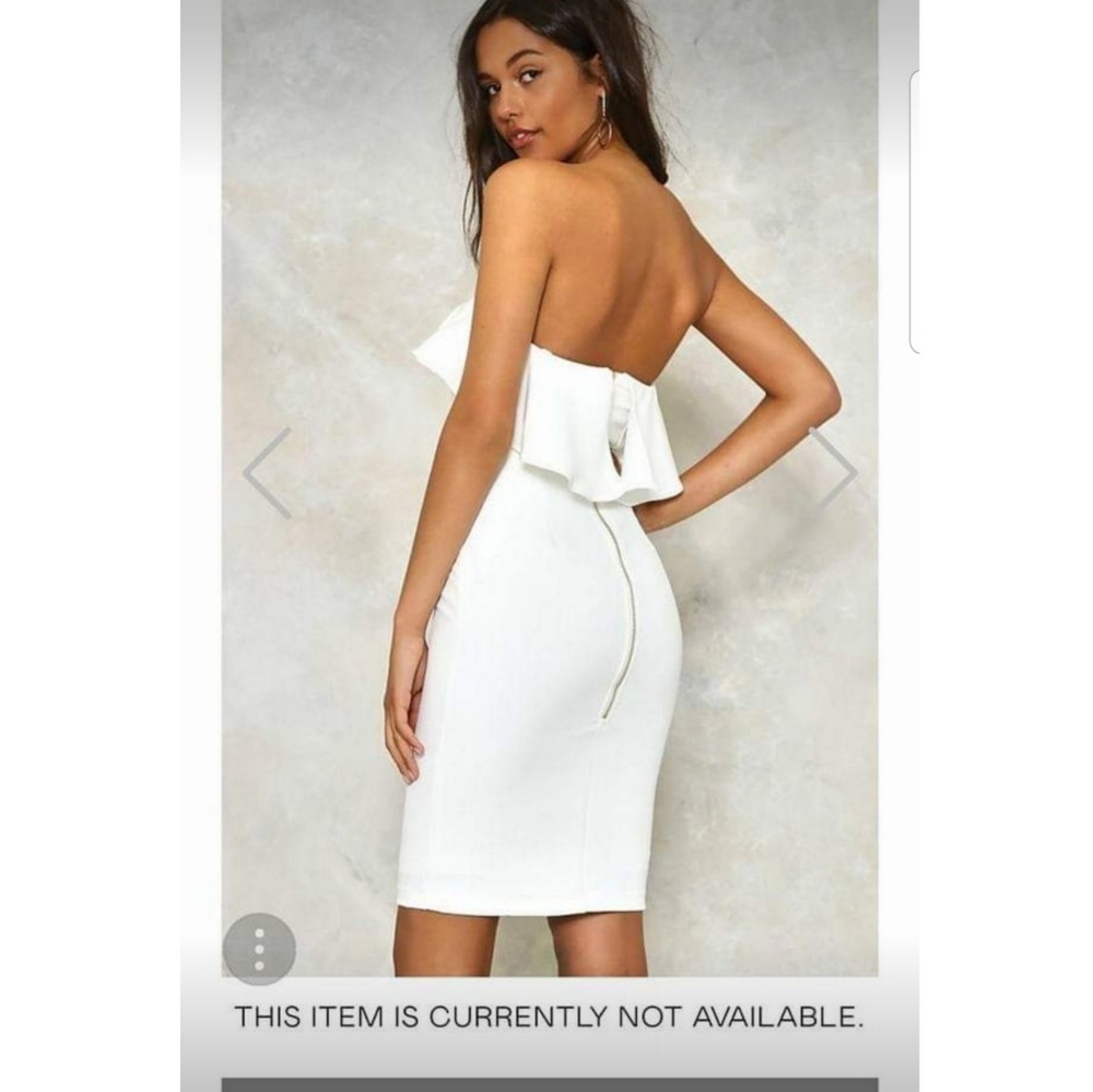 White Strapless Dress